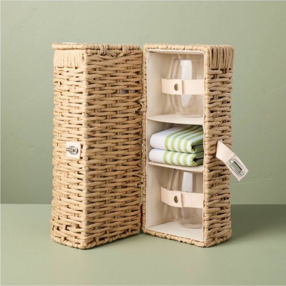 Woven Bottle Carrier - Hearth & Hand with Magnolia - Picture 1 of 8